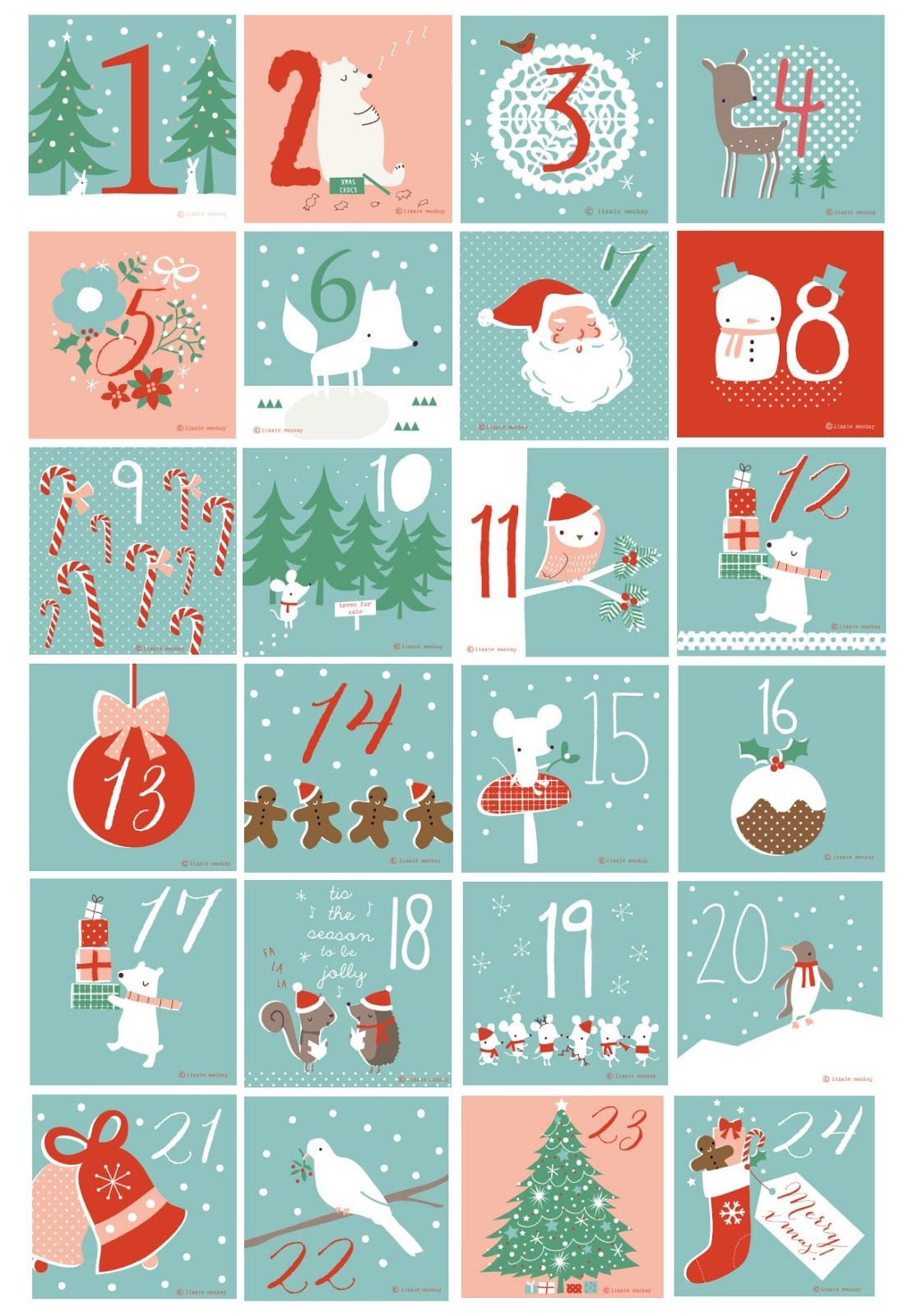 Best Of Advent Calendar Printable Numbers Free Printable Calendar Monthly