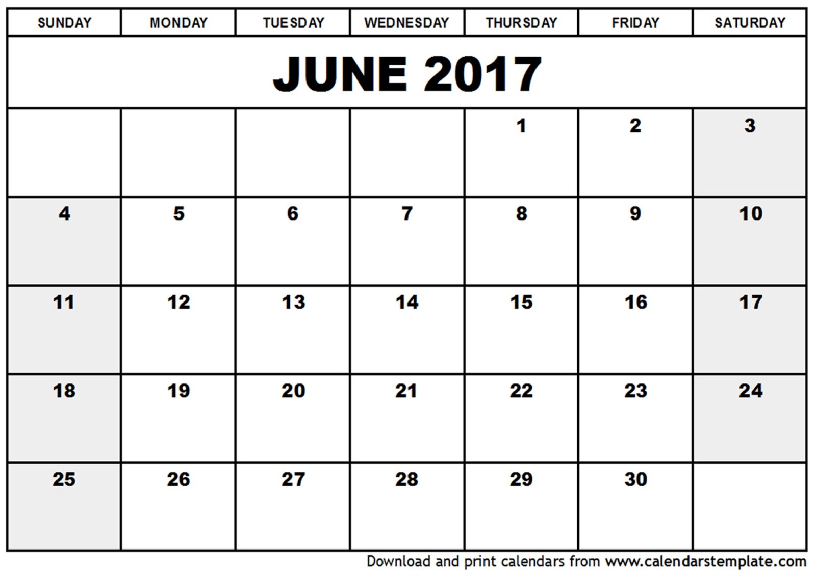 free printable calendar june 2013