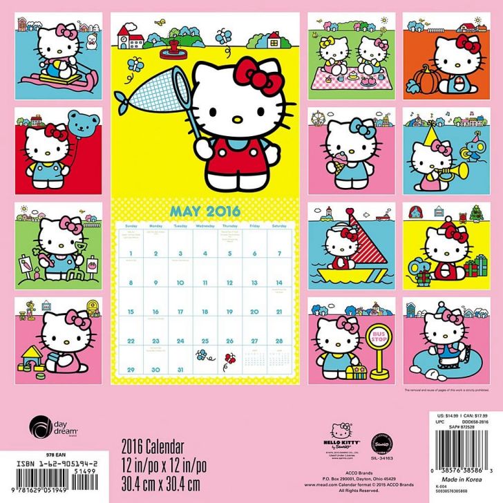 Hello Kitty Wall Calendar 2021 2021 Calendar