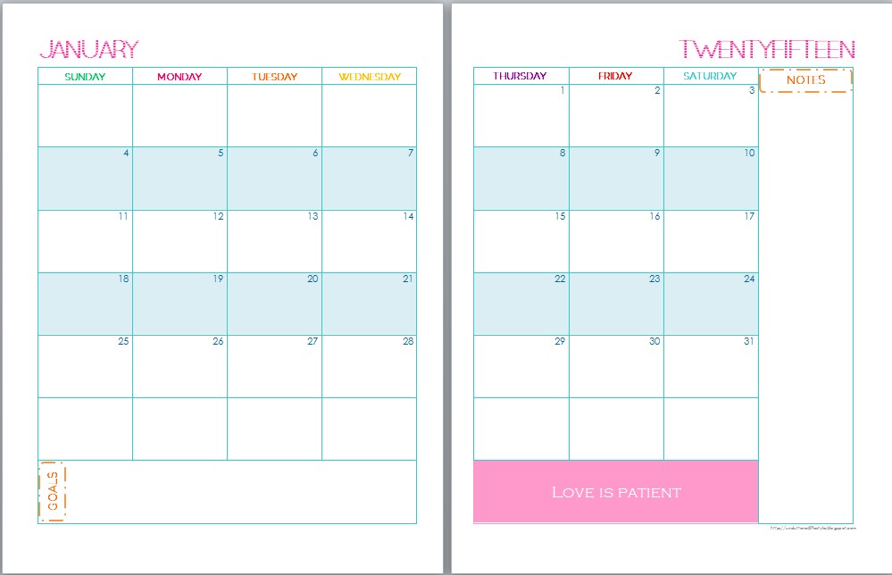 Printable 2 Page Monthly Calendar Printable Monthly Calendar Pages 2018 Dated Monthly