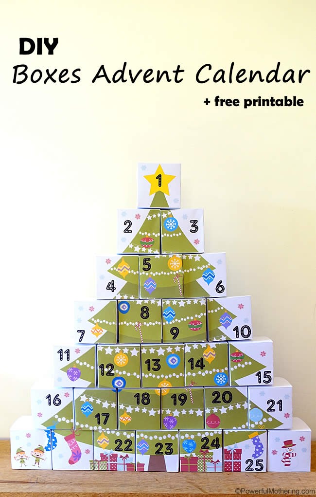 Printable Advent Calendars 13 Free Printable Christmas Advent Calendars for Kids