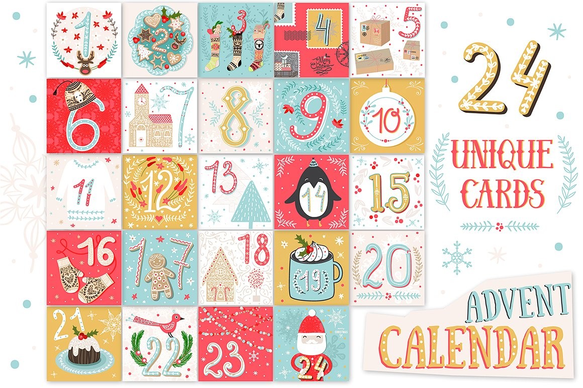 PRINTABLE Christmas Advent Calendar