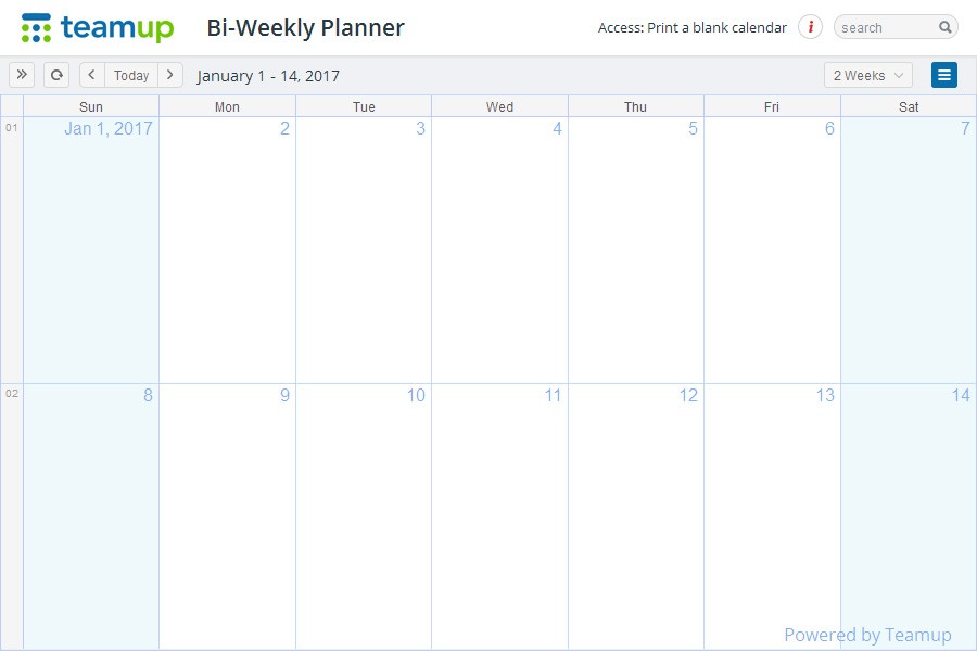 free blank calendar templates smartsheet printable blank bi weekly