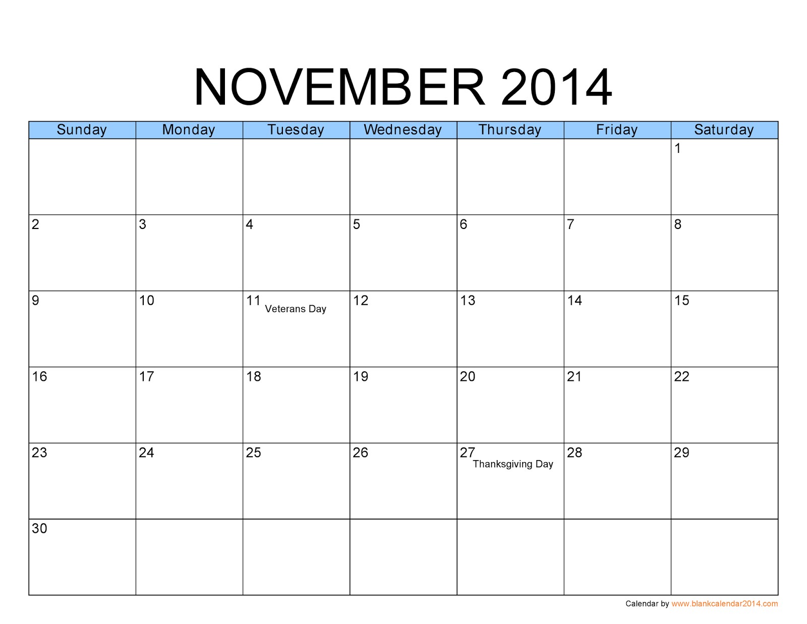 Printable Calendar for November Free Printable Calendar Free Printable Calendar November