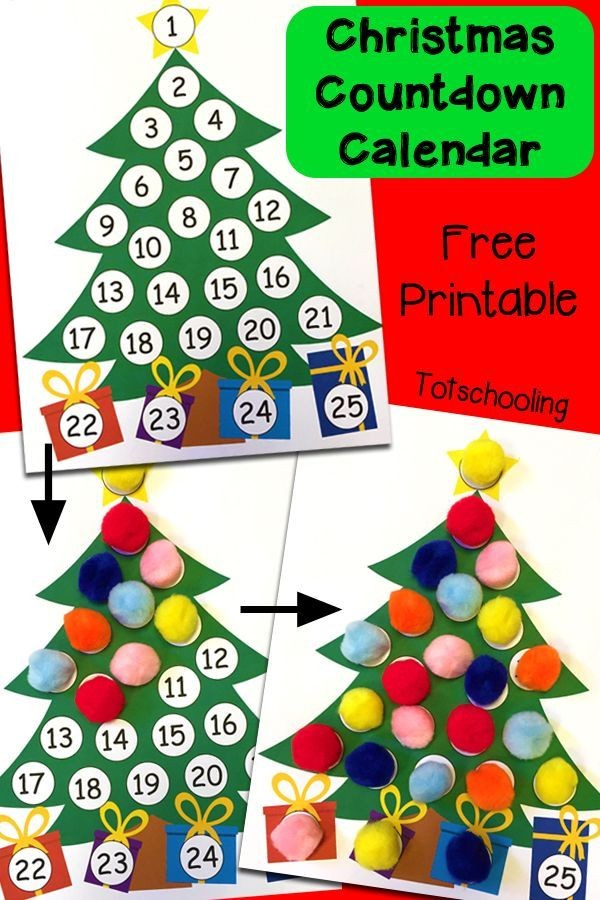 Printable Countdown to Christmas Calendar Best 25 Christmas Countdown Calendar Ideas On Pinterest