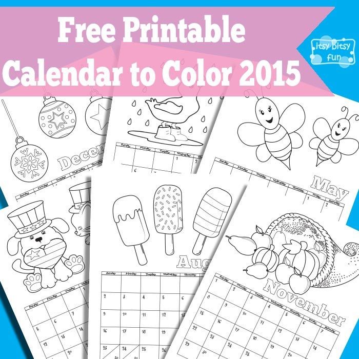 Printable Kid Calendar Printable Calendar for Kids 2018