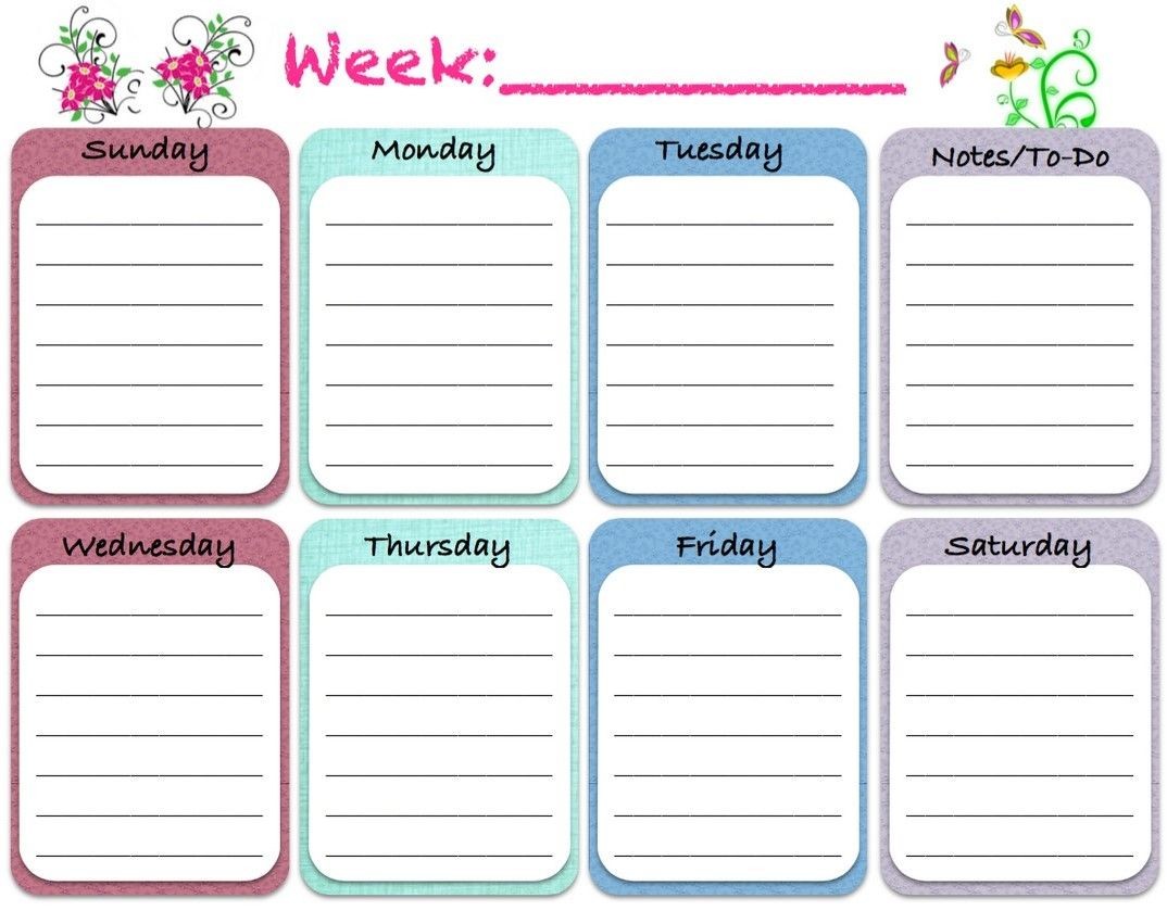 awesome printable weekly calendar free printable calendar monthly
