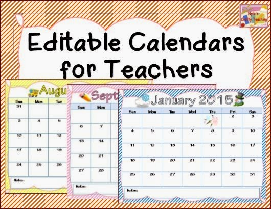 post editable 2016 calendar printable for teachers