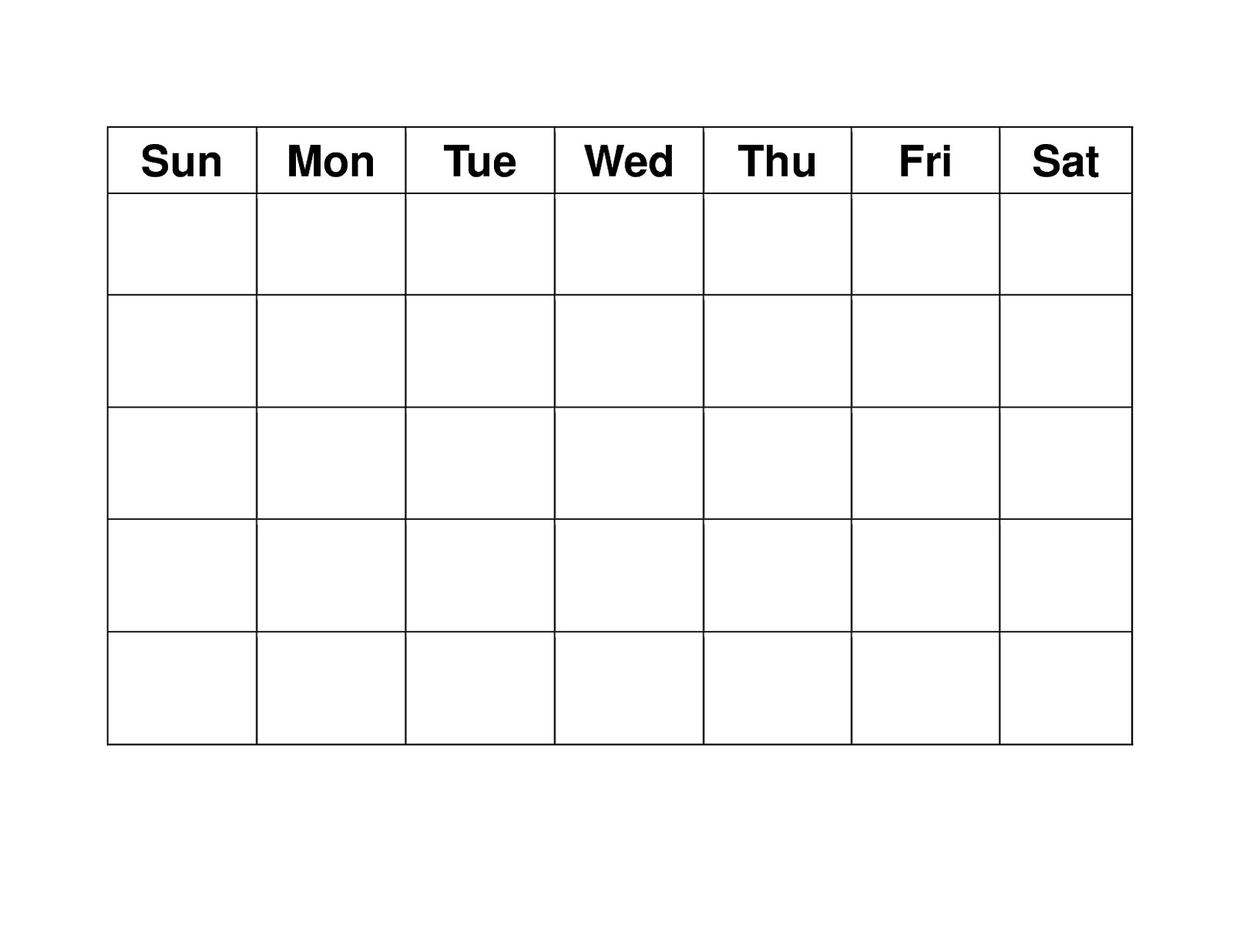 Blank Printable Calendar Template Blank Weekly Calendars Printable