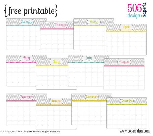 free printable 2012 calender with editable text