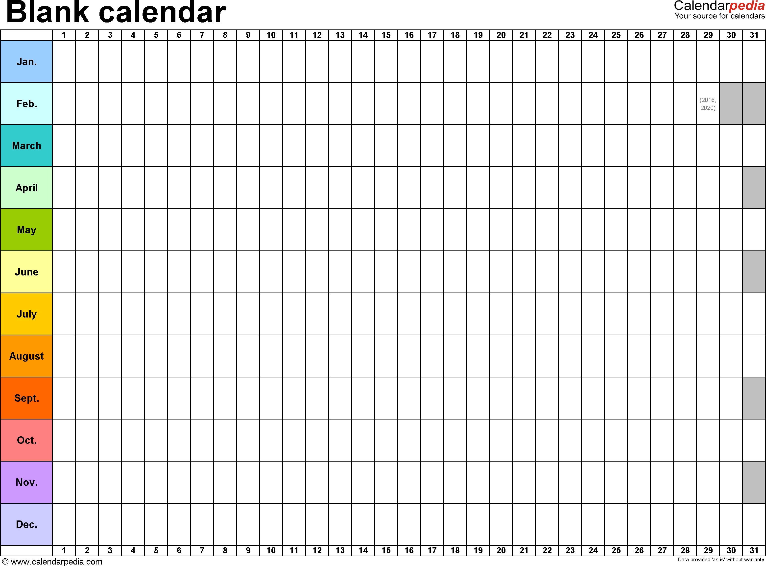 Free Yearly Calendar Template from www.bizzieme.com