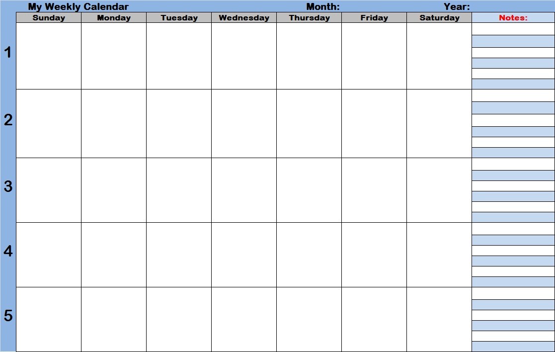Printable Weekly Calendar with Time Slots 7 Best Of Printable Weekly Calendar with Time Slots
