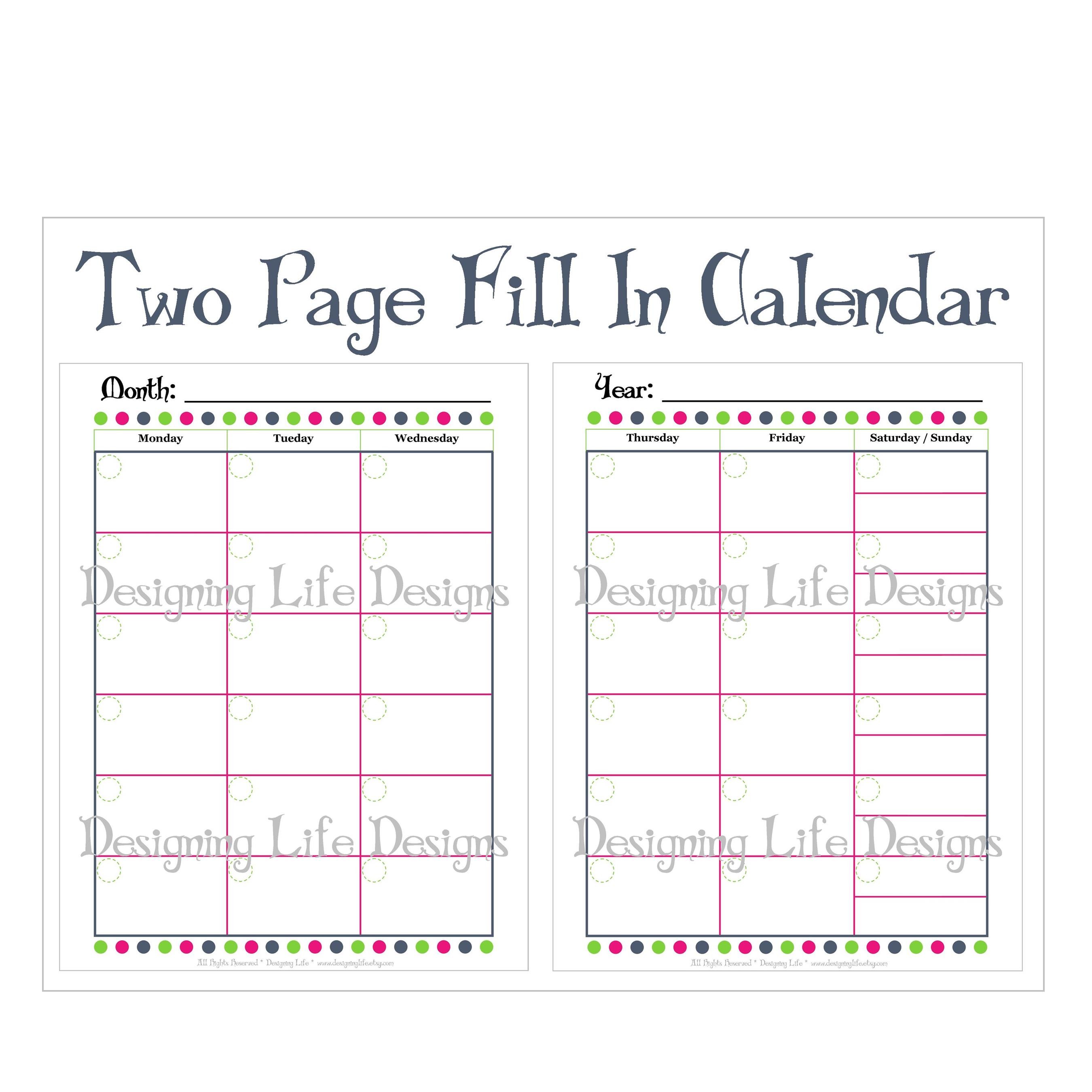post 2015 2 months printable calendar