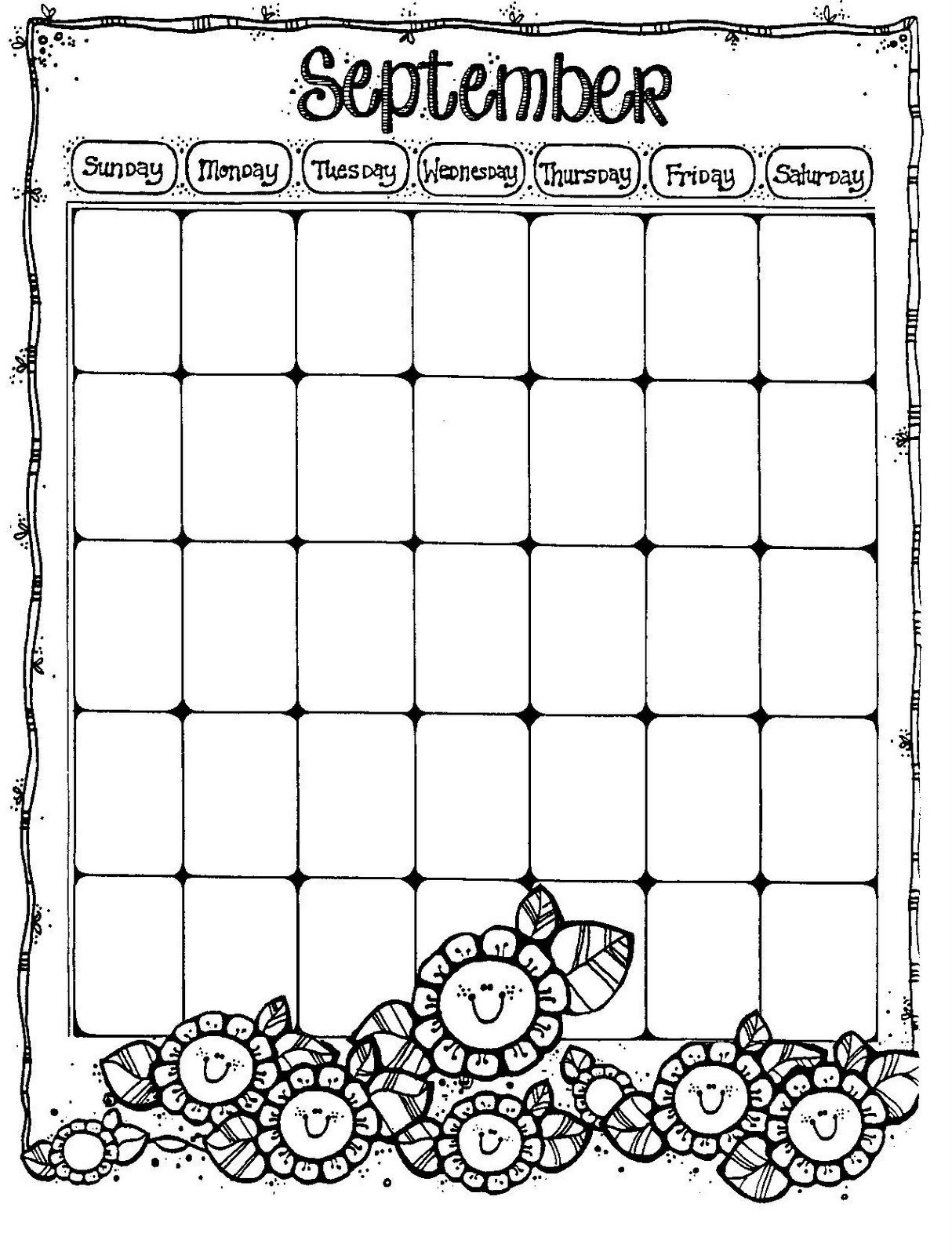 Printable Blank Calendar Page Printable Blank Calendar Pages