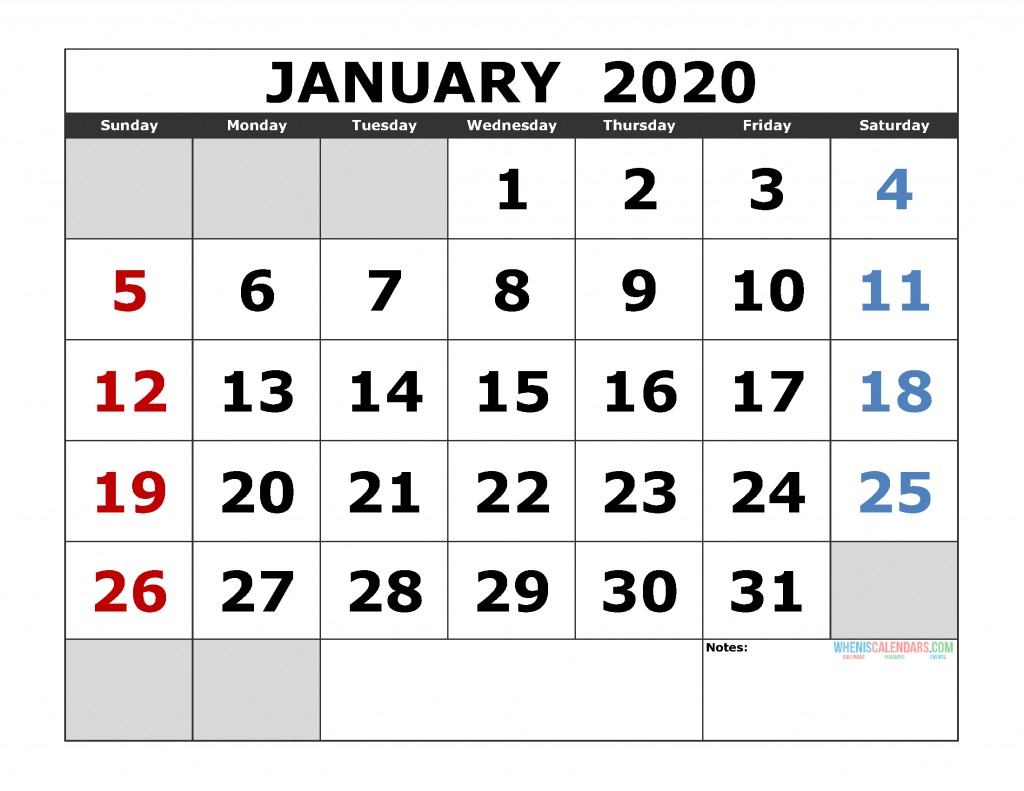 Free Monthly Calendar 2020 Printable Free Printable Monthly Calendar 2020 Excel Pdf Image [us