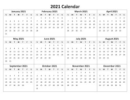 2021 Printable Calendar Template 12 Month Free Printable Calendar Monthly