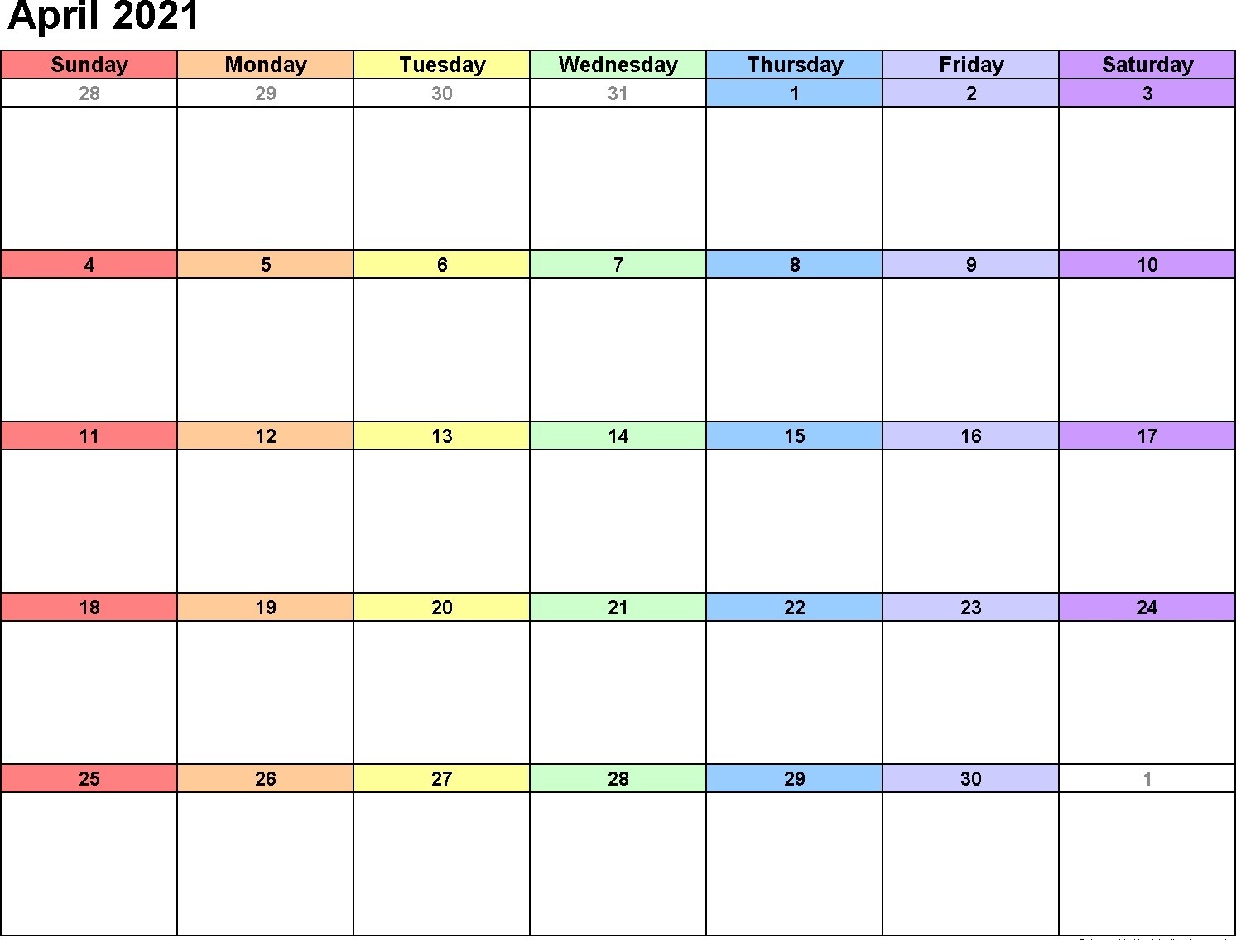 Blank Monthly Calendar Pdf 2021 Various Months Blank Monthly Calendar Pdf 2021 Various Months