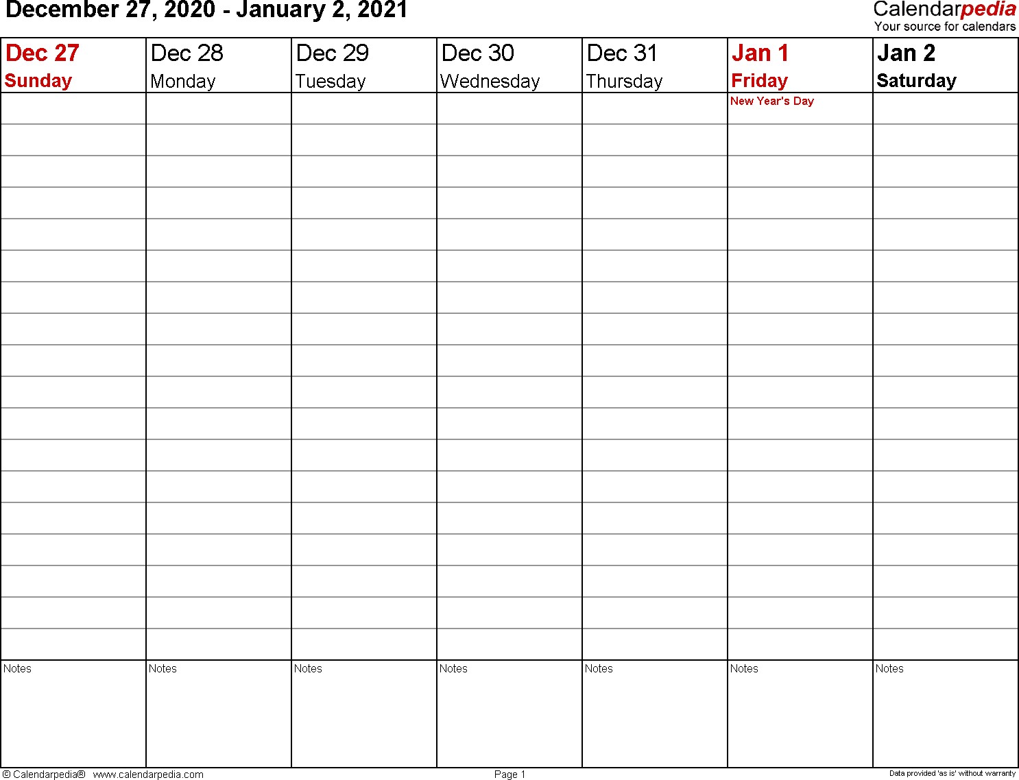 Free Printable Weekly Calendar 2021 Free Printable Calendar Monthly
