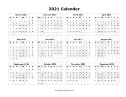 monthly calendar holidays blank landscape