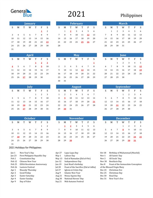 Printable Yearly Calendar 2021 Colorfull for All Genre ...