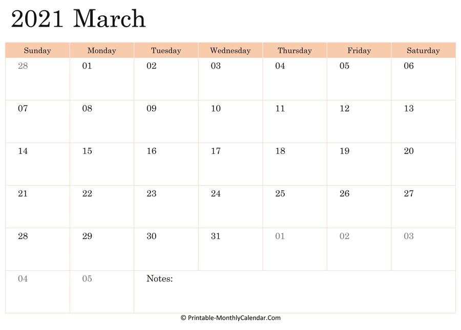 march 2021 holidays