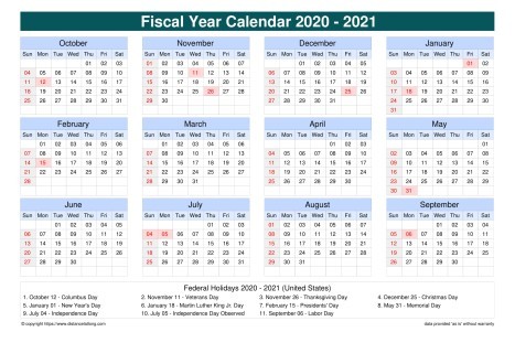 Federal Holiday Calendar 2021 | Calendar 2021