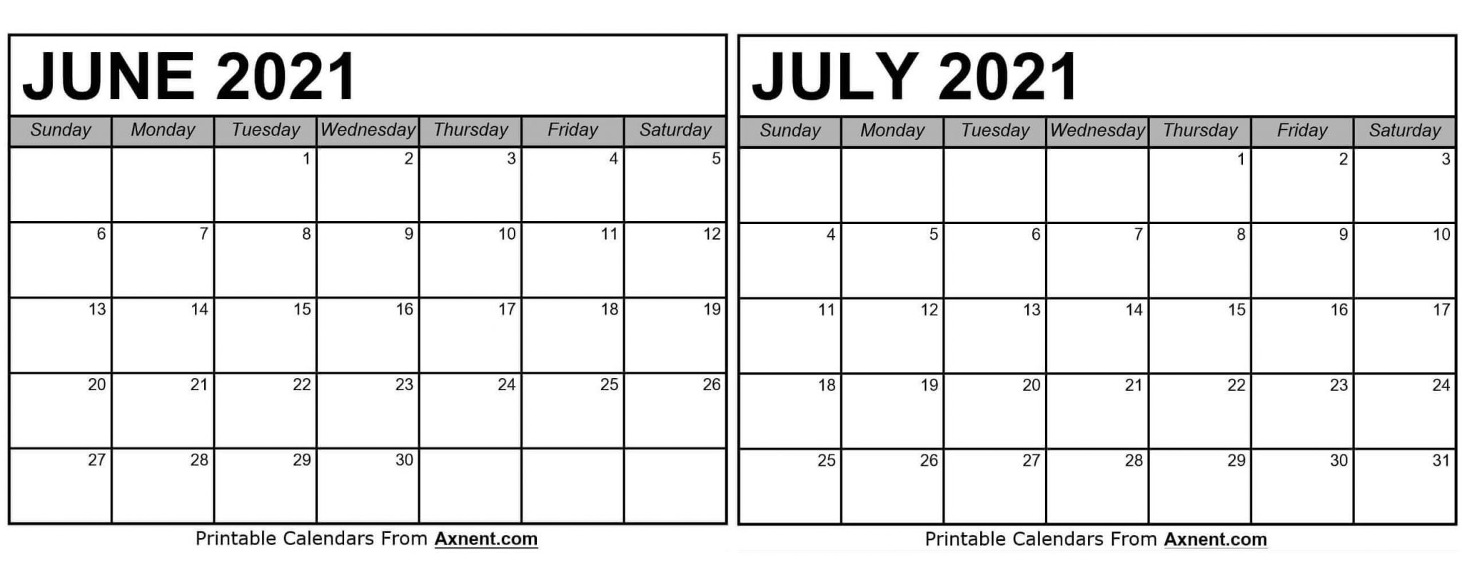 Calendar for June July 2021 June July 2021 Calendar Templates Time Management tools