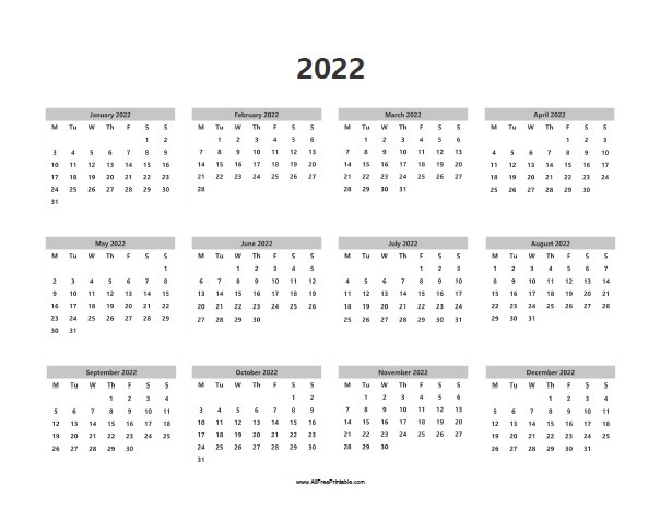 2022 calendars