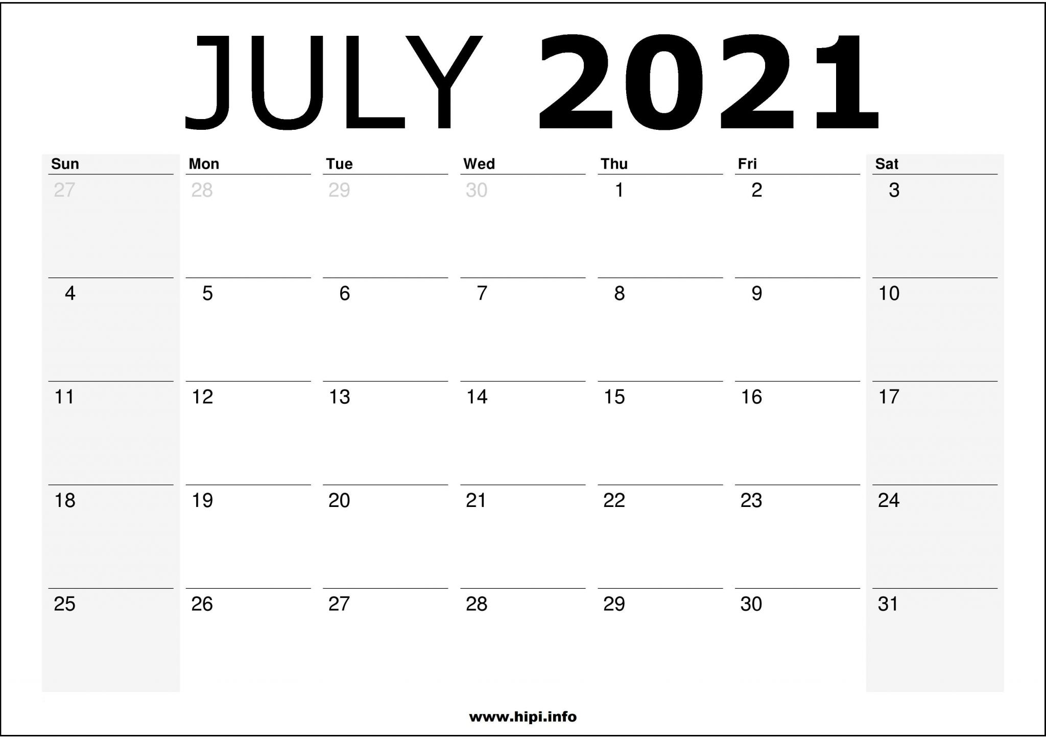 july 2021 calendar wallpapers