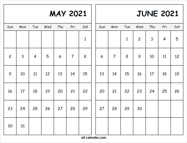 may june 2021 calendar printable