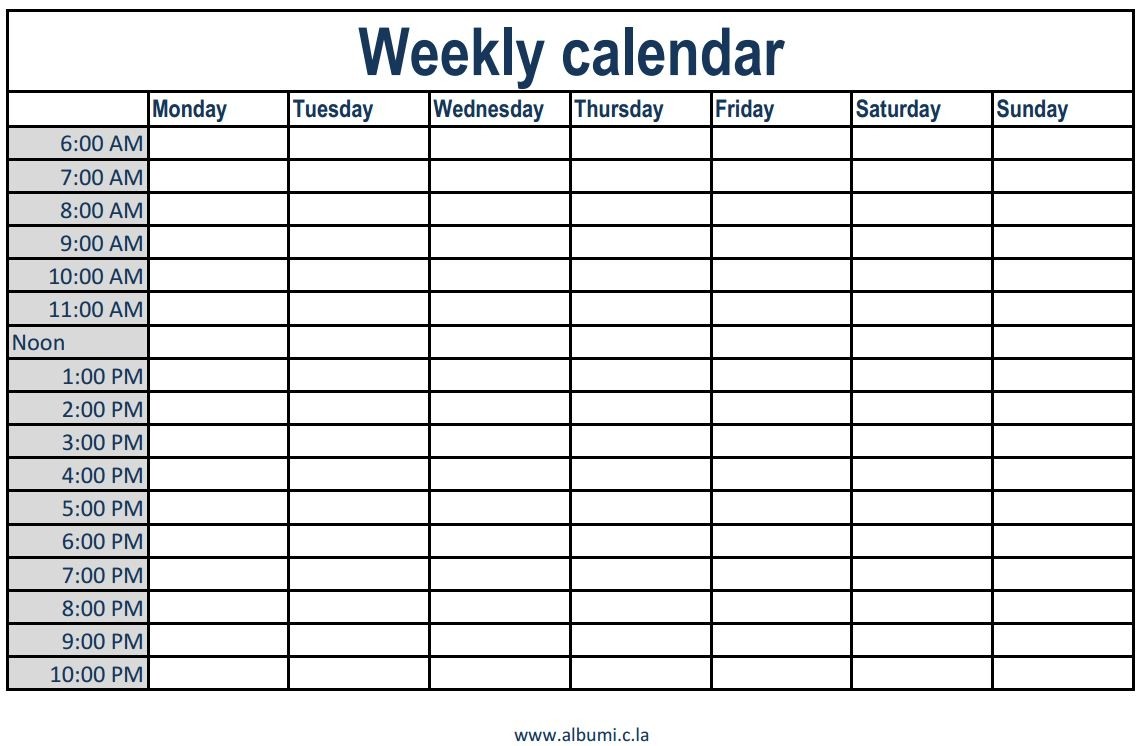 monthly calendars with time slots