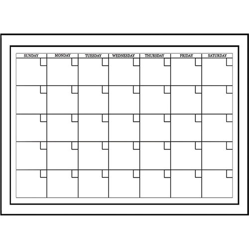 undated monthly calendar 342